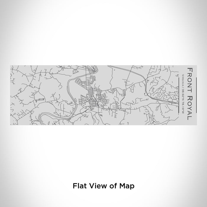 Rendered View of Front Royal Virginia Map Engraving on 10oz Stainless Steel Insulated Cup with Sipping Lid