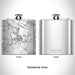 Rendered View of Front Royal Virginia Map Engraving on 6oz Stainless Steel Flask