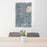 24x36 Fulton Minneapolis Map Print Portrait Orientation in Afternoon Style Behind 2 Chairs Table and Potted Plant