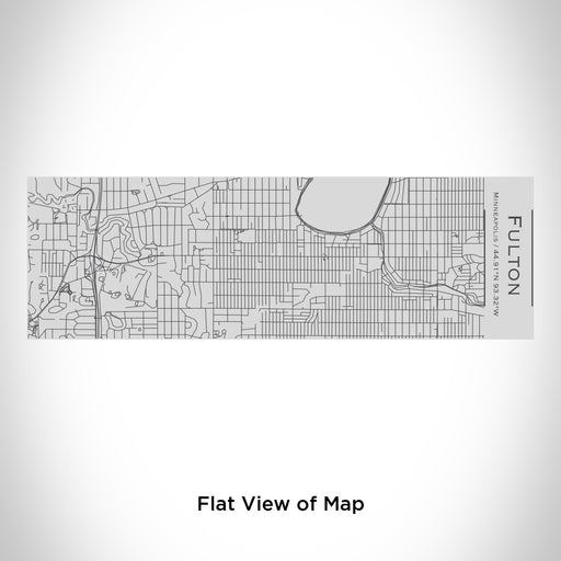 Rendered View of Fulton Minneapolis Map Engraving on 10oz Stainless Steel Insulated Cup with Sipping Lid