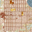 Fulton Minneapolis Map Print in Woodblock Style Zoomed In Close Up Showing Details