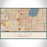 Fulton Minneapolis Map Print Landscape Orientation in Woodblock Style With Shaded Background
