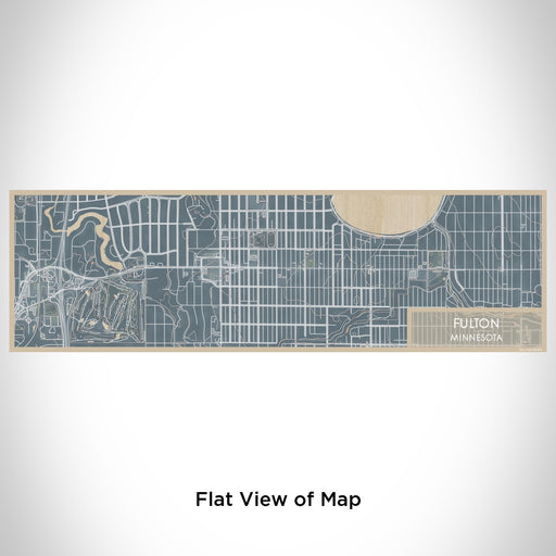 Flat View of Map Custom Fulton Minnesota Map Enamel Mug in Afternoon
