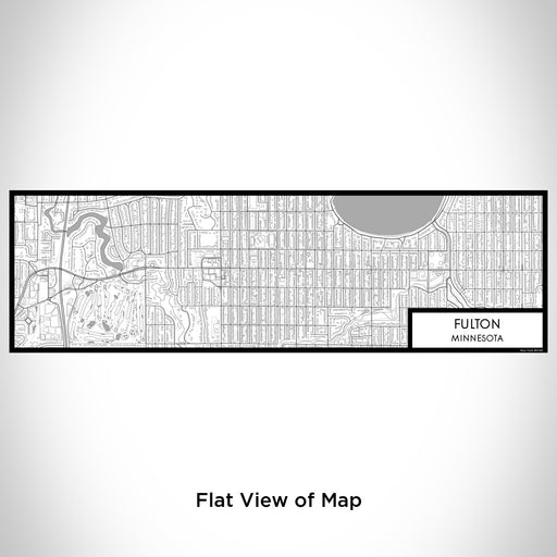 Flat View of Map Custom Fulton Minnesota Map Enamel Mug in Classic