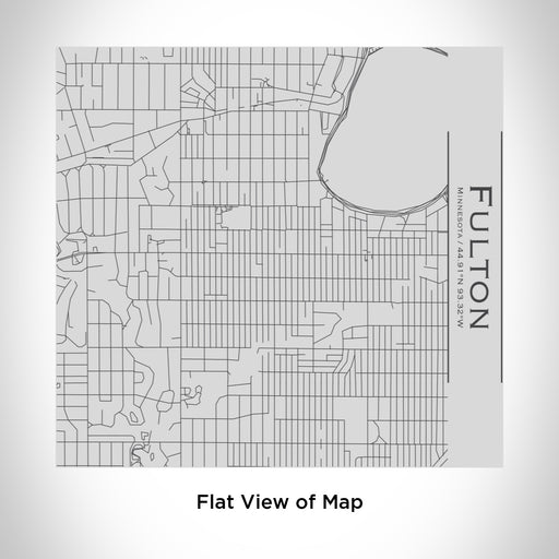 Rendered View of Fulton Minnesota Map Engraving on 17oz Stainless Steel Insulated Tumbler