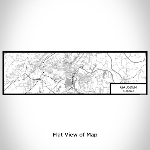 Flat View of Map Custom Gadsden Alabama Map Enamel Mug in Classic