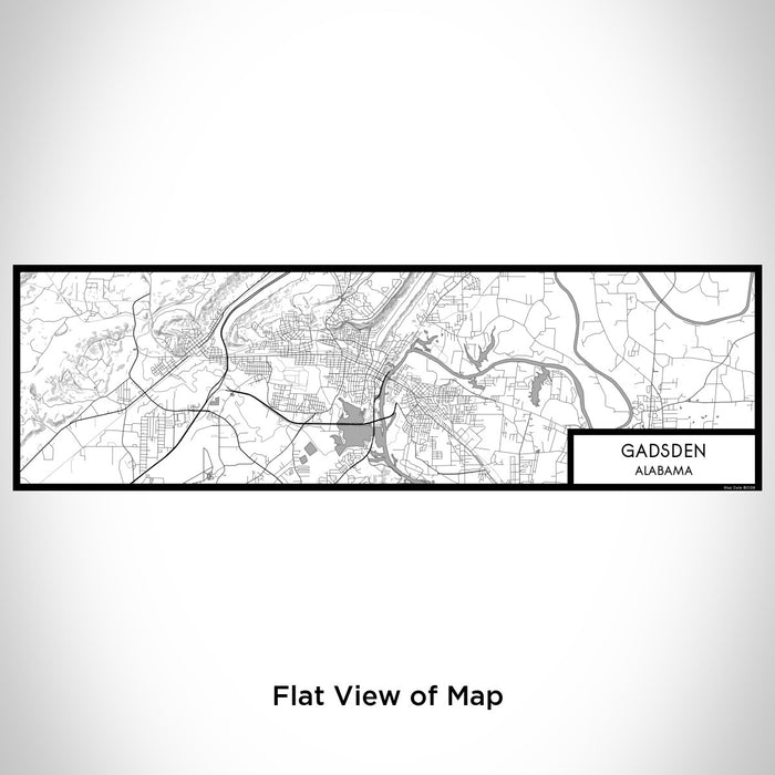 Flat View of Map Custom Gadsden Alabama Map Enamel Mug in Classic