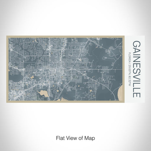 Rendered View of Gainesville Florida Map on 17oz Stainless Steel Insulated Bottle with printed afternoon style map