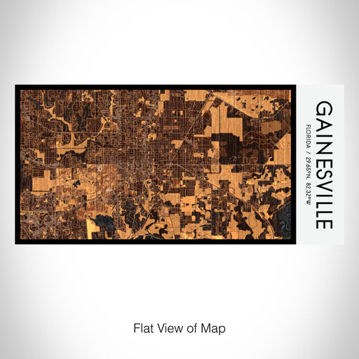 Rendered View of Gainesville Florida Map on 17oz Stainless Steel Insulated Bottle with printed ember style map