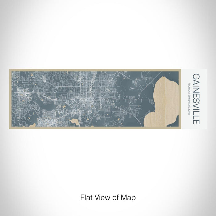 Rendered View of Gainesville Florida Map on 10oz Stainless Steel Insulated Cup in Afternoon with Sliding Lid