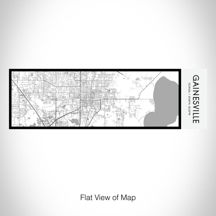 Rendered View of Gainesville Florida Map on 10oz Stainless Steel Insulated Cup in Classic with Sliding Lid
