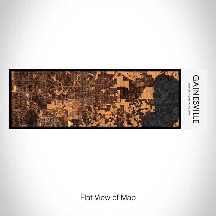 Rendered View of Gainesville Florida Map on 10oz Stainless Steel Insulated Cup in Ember with Sliding Lid