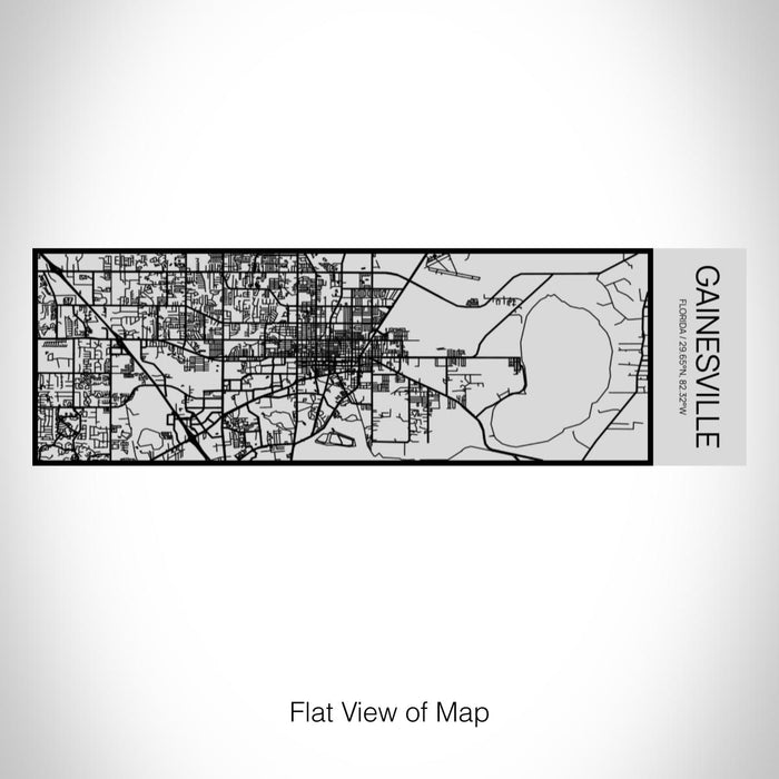 Rendered View of Gainesville Florida Map on 10oz Stainless Steel Insulated Cup with Sipping Lid