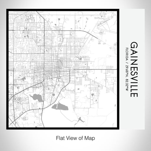 Rendered View of Gainesville Florida Map on 17oz Stainless Steel Insulated Tumbler in Classic Map Style
