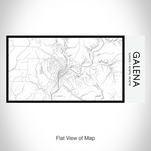 Rendered View of Galena Illinois Map on 17oz Stainless Steel Insulated Bottle with printed classic style map