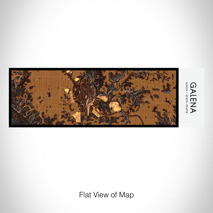 Rendered View of Galena Illinois Map on 10oz Stainless Steel Insulated Cup in Ember with Sliding Lid