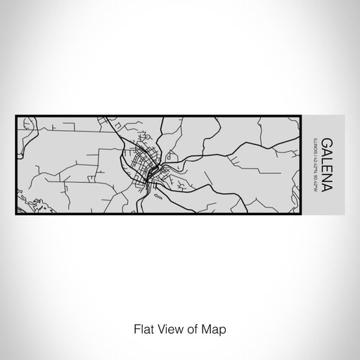 Rendered View of Galena Illinois Map on 10oz Stainless Steel Insulated Cup with Sipping Lid