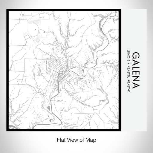 Rendered View of Galena Illinois Map on 17oz Stainless Steel Insulated Tumbler in Classic Map Style