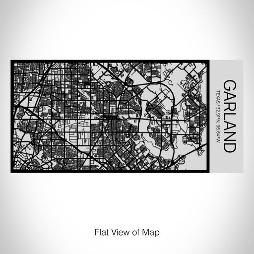 Rendered View of Garland Texas Map on 17oz Stainless Steel Insulated Cola Bottle in Stainless