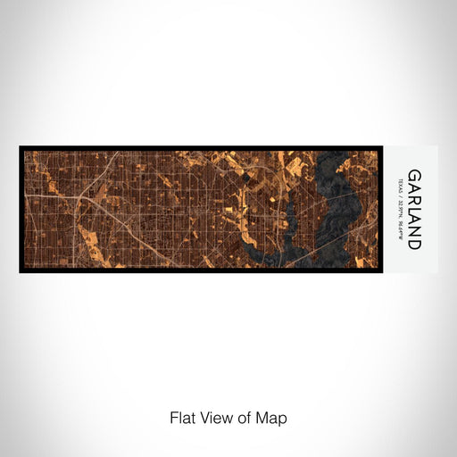 Rendered View of Garland Texas Map on 10oz Stainless Steel Insulated Cup in Ember with Sliding Lid