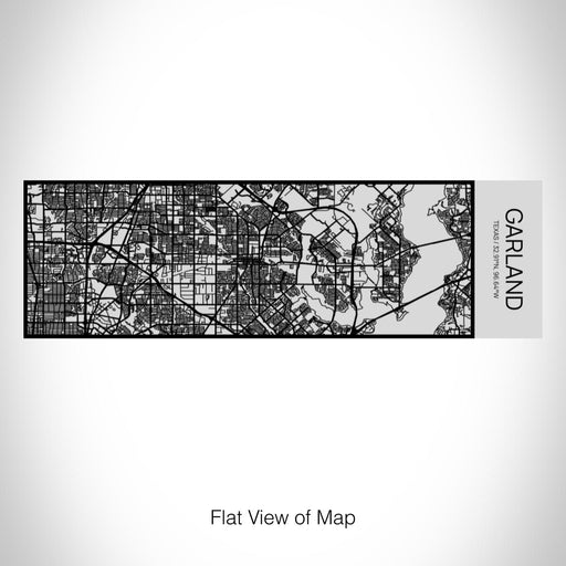 Rendered View of Garland Texas Map on 10oz Stainless Steel Insulated Cup with Sipping Lid