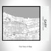 Rendered View of Gary Indiana Map on 20oz Stainless Steel Insulated Bottle with Bamboo Top with printed classic style map