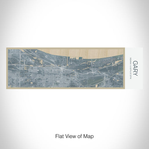 Rendered View of Gary Indiana Map on 10oz Stainless Steel Insulated Cup in Afternoon with Sliding Lid