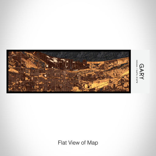 Rendered View of Gary Indiana Map on 10oz Stainless Steel Insulated Cup in Ember with Sliding Lid