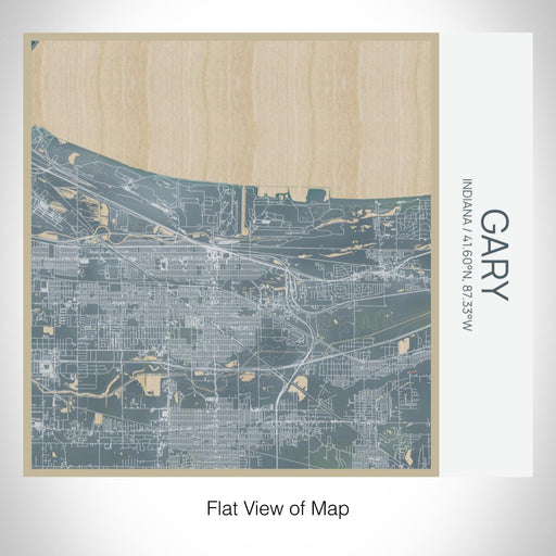 Rendered View of Gary Indiana Map on 17oz Stainless Steel Insulated Tumbler in Afternoon Map Style