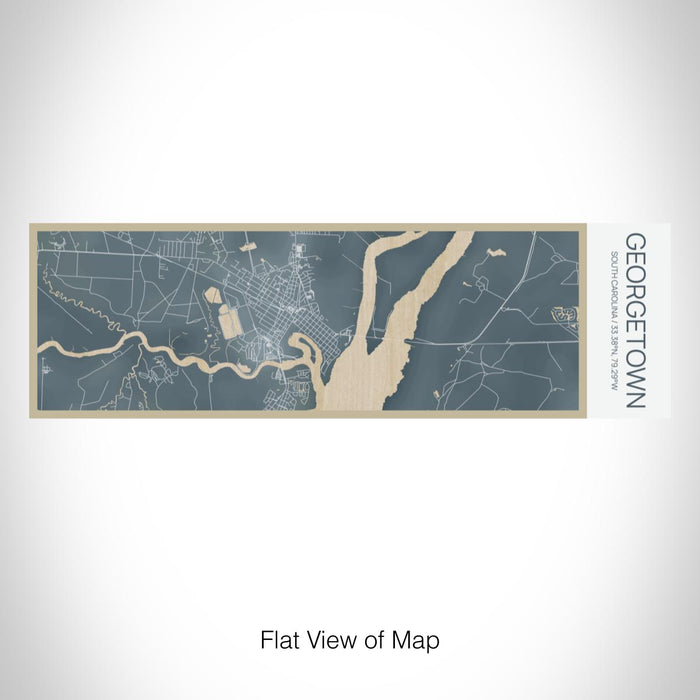 Rendered View of Georgetown South Carolina Map on 10oz Stainless Steel Insulated Cup in Afternoon with Sliding Lid