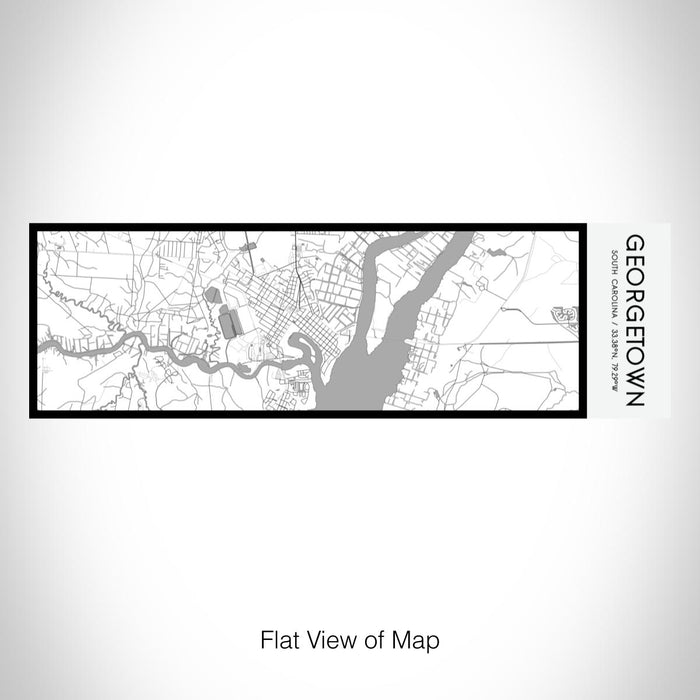 Rendered View of Georgetown South Carolina Map on 10oz Stainless Steel Insulated Cup in Classic with Sliding Lid
