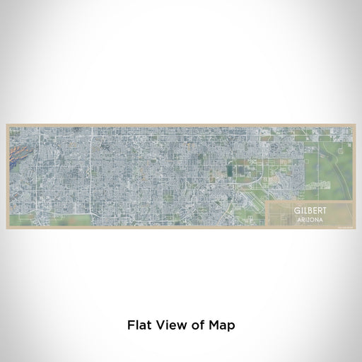 Flat View of Map Custom Gilbert Arizona Map Enamel Mug in Afternoon