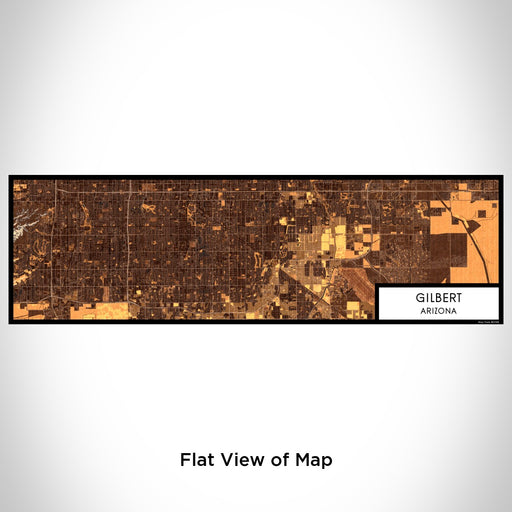 Flat View of Map Custom Gilbert Arizona Map Enamel Mug in Ember