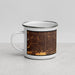 Left View Custom Gilbert Arizona Map Enamel Mug in Ember