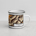 Right View Custom Girdwood Alaska Map Enamel Mug in Ember