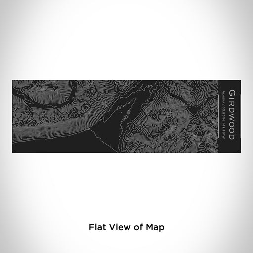 Rendered View of Girdwood Alaska Map Engraving on 10oz Stainless Steel Insulated Cup with Sliding Lid in Black