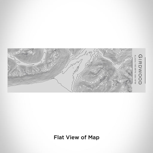 Rendered View of Girdwood Alaska Map Engraving on 10oz Stainless Steel Insulated Cup with Sipping Lid