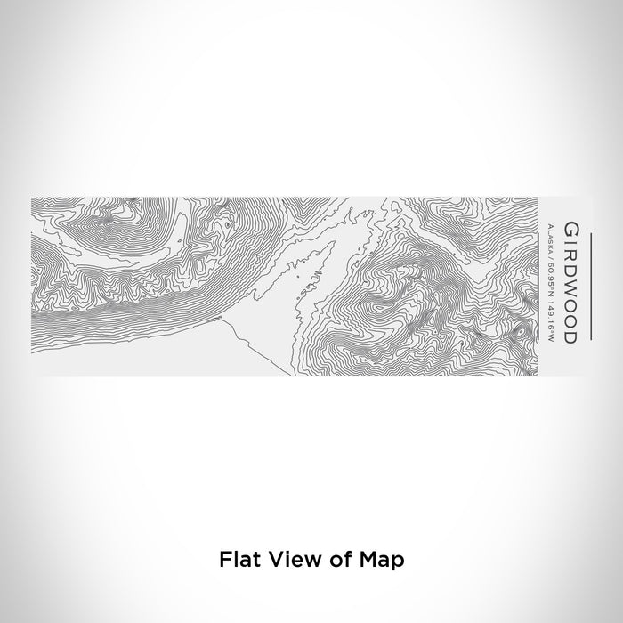 Rendered View of Girdwood Alaska Map Engraving on 10oz Stainless Steel Insulated Cup with Sliding Lid in White