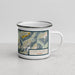 Right View Custom Girdwood Alaska Map Enamel Mug in Woodblock