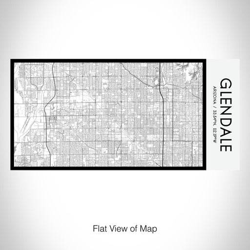 Rendered View of Glendale Arizona Map on 17oz Stainless Steel Insulated Bottle with printed classic style map