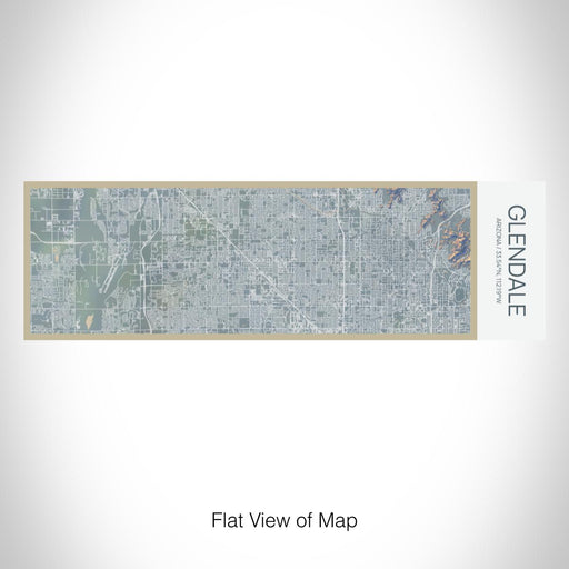 Rendered View of Glendale Arizona Map on 10oz Stainless Steel Insulated Cup in Afternoon with Sliding Lid