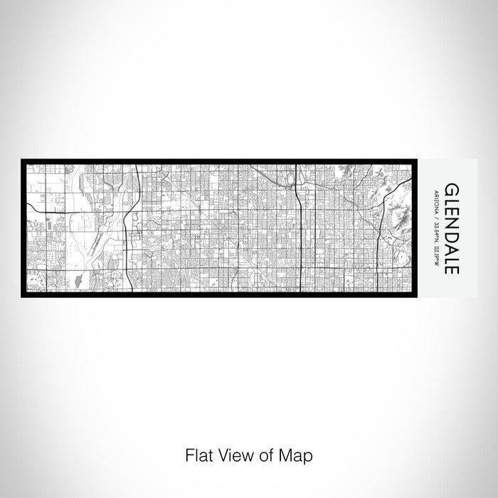 Rendered View of Glendale Arizona Map on 10oz Stainless Steel Insulated Cup in Classic with Sliding Lid