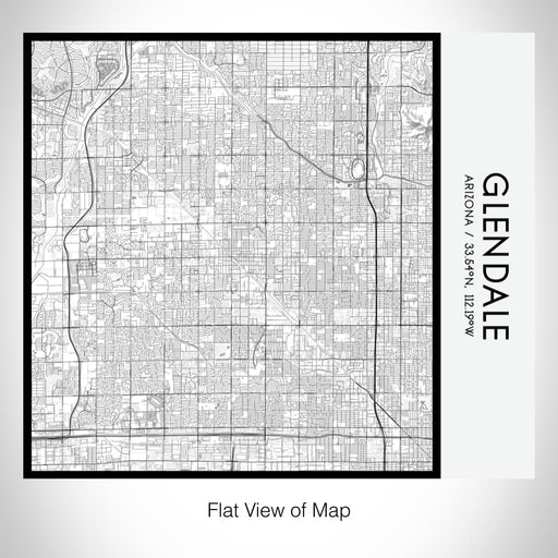 Rendered View of Glendale Arizona Map on 17oz Stainless Steel Insulated Tumbler in Classic Map Style