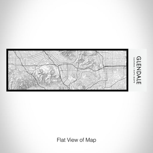 Rendered View of Glendale California Map on 10oz Stainless Steel Insulated Cup in Classic with Sliding Lid