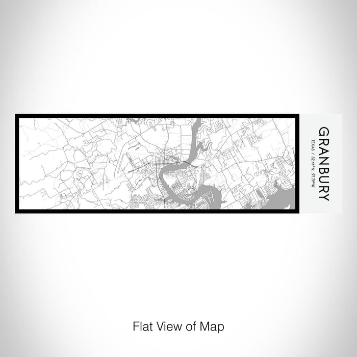 Rendered View of Granbury Texas Map on 10oz Stainless Steel Insulated Cup in Classic with Sliding Lid