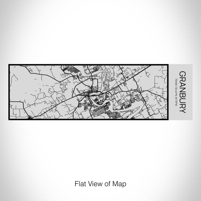 Rendered View of Granbury Texas Map on 10oz Stainless Steel Insulated Cup with Sipping Lid