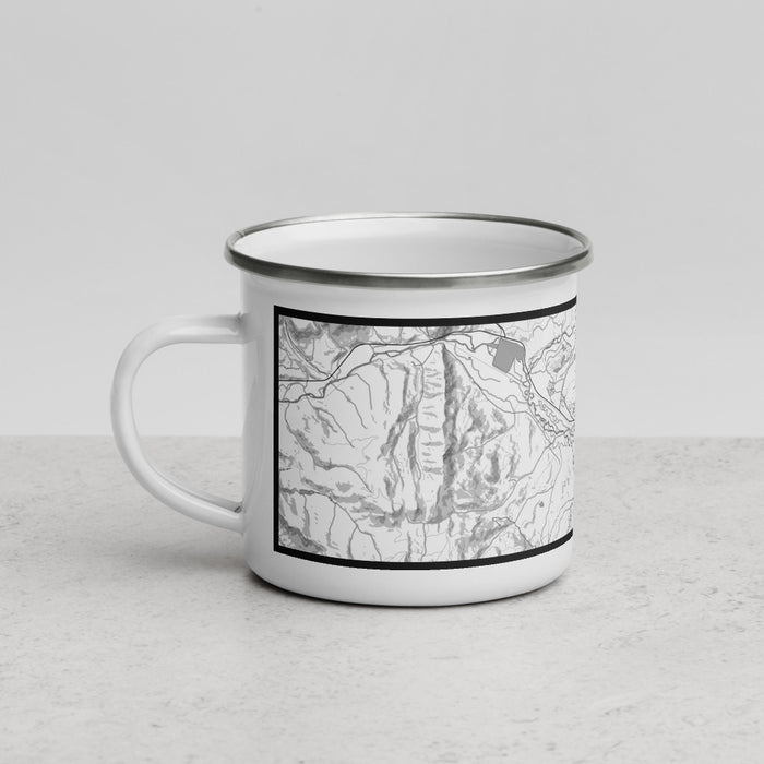 Left View Custom Granby Colorado Map Enamel Mug in Classic