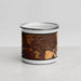 Front View Custom Granby Colorado Map Enamel Mug in Ember