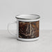 Left View Custom Granby Colorado Map Enamel Mug in Ember