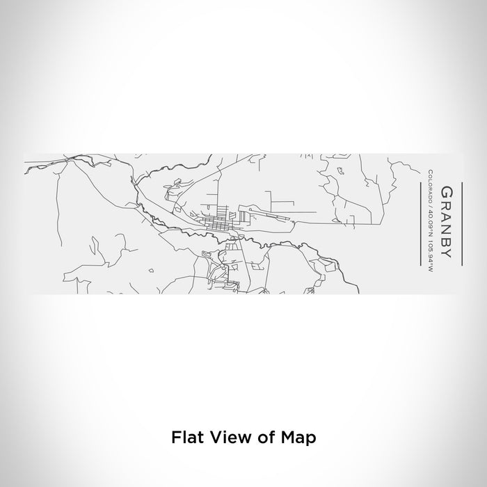 Rendered View of Granby Colorado Map Engraving on 10oz Stainless Steel Insulated Cup with Sliding Lid in White